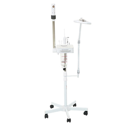 Facial Ozone Steamer 4 in 1 with Magnifying LED Light, High Frequency and Galvanic Aroma Therapy by SKINACT