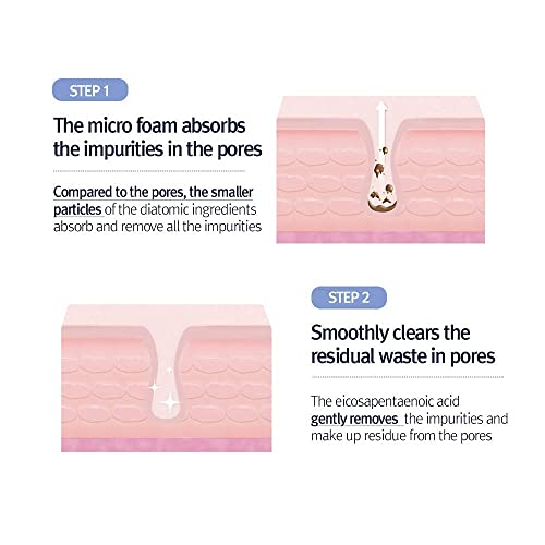 Pyunkang Yul PKY Low pH Pore Deep Cleansing Foam, Pore Cleanser with Fluffy Microbubbles, AHA, Witch Hazel, Zero Irritation, Korean Skincare (3.38 Fl. Oz, 100ml)