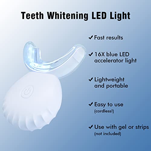 Teeth Whitening Light,10X More Powerful Blue Led Light Connected with USB, Non-Battery Teeth Whitening LED Light in Home Use