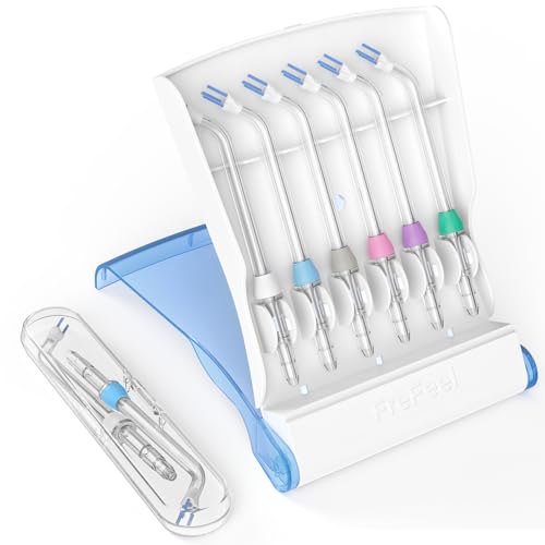 Replacement Heads for Waterpik, Replacement Picks for Water Pik Water Flosser (8 Plaque Chaser Tips + Storage Case + Travel Case)