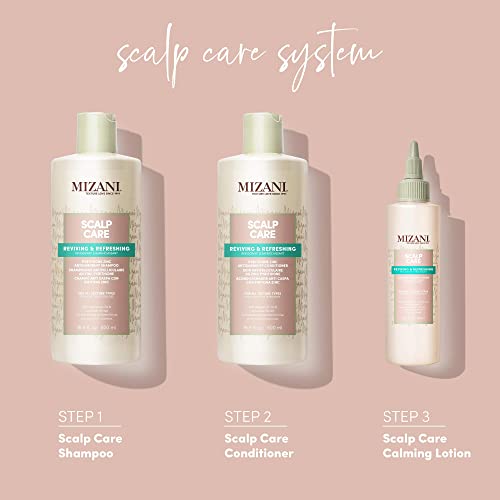 Mizani Scalp Care Calming Scalp Lotion - Soothing Dandruff Treatment, Anti Flake, With Eucalpytus, Avocado Oil & Menthol, Silicone-Free, Paraben-Free