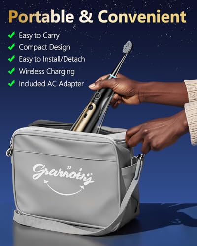 Electric Toothbrush with Water Flosser Combo, Professional Flossing Toothbrush with 3 Sonic Brush Modes & 5 Water Pressures, Cordless Water Flosser for Adults Teeth Cleaning Plaque Removal