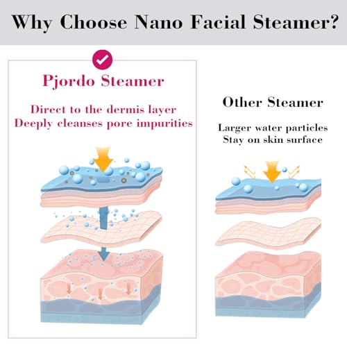 Facial Steamer Spa Kit, 12 Skin Care Tools & 5 Jelly Mask Powder, Nano Ionic Steamer for Facial Deep Cleaning Unclog Pores Sinuses, Warm Mist Humidifier for Home SPA, Valentines Gifts for Women