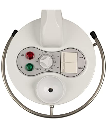 Buy-Rite Salon & Spa Equipment Marie Ozone Professional Facial Steamer, Skin Care Equipment for Deep Cleaning; Adjustable Height, 360' Swivel, Timer and Automatic Shut-Off, MEI-2001