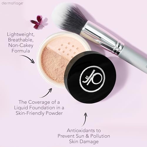 Mineral Powder Foundation for Sensitive Skin, Powder Sunscreen with SPF 26, All Natural Ingredients, Anti-oxidant protection, Made in the Shade by Dermaflage, 5g (Medium Cool)