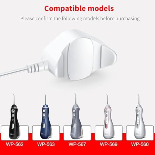 MEROM Water Pik WP560 Magnetic Charger Replacement Compatible with Waterpik WP-560 WP562 WP563 WP567 WP569 Cordless Advanced Water Flosser Magnet Charging Cord
