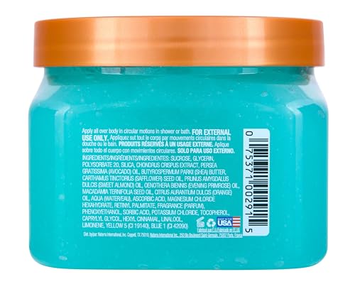 Tree Hut Blue Lagoon Shea Sugar Scrub, Exfoliating, Hydrating & Moisturizing Body Scrub with Shea Butter & Nourishing Essential Oils, Smooth & Soften Skin, 18 oz