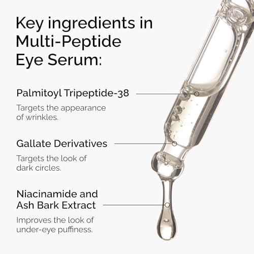 The Ordinary Multi-Peptide Eye Serum, Anti-Aging Formula for Crow’s Feet, Dark Circles & Puffiness