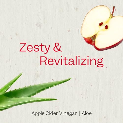 Renpure Apple Cider Vinegar Scalp Serum – Plant-Based Detoxifying Hydration for Softer, Shinier Hair – Itchy Scalp Treatment with Ginger Root & Peppermint Leaf, 4 Fl Oz