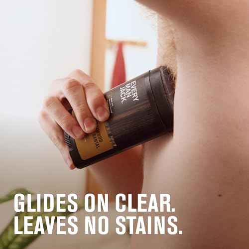 Every Man Jack Men's Deodorant Variety Set - Three Full-Sized Deodorant Sticks with Clean Ingredients & Incredible Scents - Cedar + Red Sage, Amber + Sandalwood, Sea Mineral + Citron - 3 oz - 3 Pack