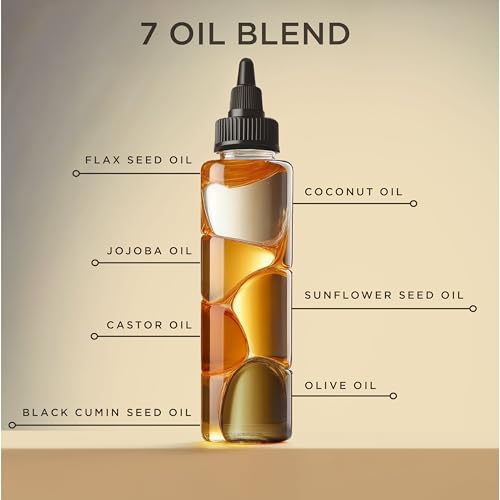Carol's Daughter Goddess Strength 7 Oil Blend Scalp and Hair Oil for Waves, Coils and Curls, Hair Treatment with Castor Oil, 4.2 Fl Oz