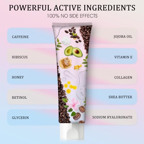 B Flat Belly Firming Cream - Moisturizing, Firming for Stomach, Thighs and Butt, Body Lotion for Women and Men, 125 ML