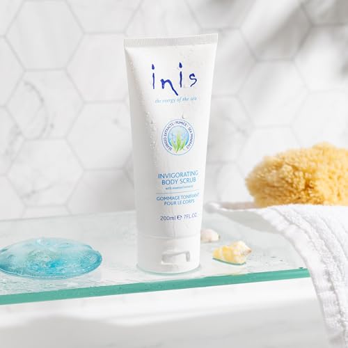 Inis the Energy of the Sea Scented Body Scrub - Exfoliating Body Scrub with Pumice and Seaweed for Soft, Smooth, Moisturized Skin - 7oz.