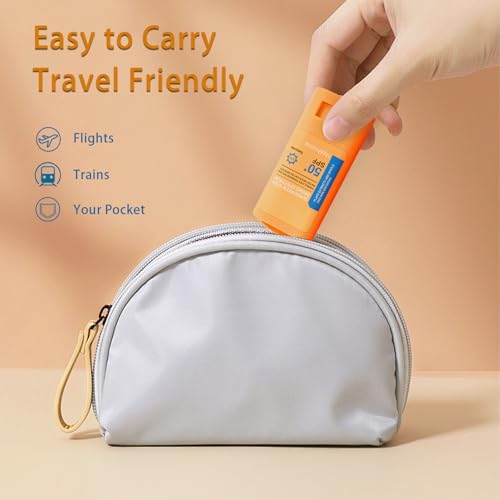 Reef Safe Sunscreen Stick SPF 50+ Broad Spectrum UVA/UVB Protection Water Resistant 80 Min Face & Body with Ceramides & Squalane Travel Size Sunscreen 0.63oz/18g (1 Pack)