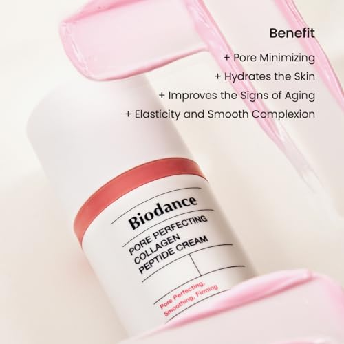 BIODANCE Collagen Plumper Duo: Pore Perfecting Collagen Peptide Serum & Facial Moisturizer, Korean Skincare Set for Plumping Glass Skin, Korean Skin Care, Valentines Day Gifts for Her, Skin Care Set