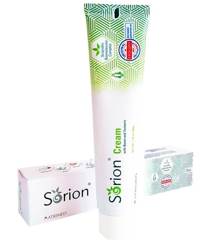 Sorion Cream - Herbal Moisturizer for Dry Skin, Itchy and Flaky Skin with Coconut Oil, Neem, Turmeric and Pala Indigo Skincare Body Cream