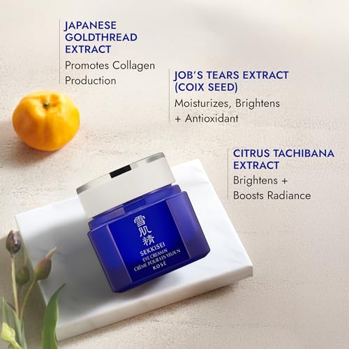 SEKKISEI Eye Cream, Ceramide and Collagen Boosting Moisturizing Cream, 0.07 Ounce