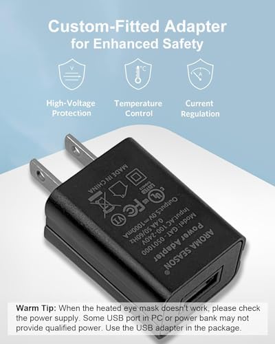 Aroma Season Heated Eye Mask for Dry Eyes, Warm Eye Compress with Flaxseed for MGD, Dry Eye Syndrome, Chalazion Blepharitis Stye Eye Treatment, Steam Moist to Unclog Glands (Blue)