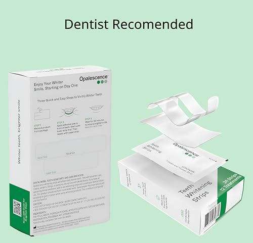 Opalescence Go Teeth Whitening Strips (12 Treatments) Hydrogen Peroxide Formula – Enamel Safe – Slip Free – Sensitivity Free – Includes Small Sample Size 1 oz Original Whitening Toothpaste - 6050-402