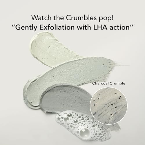 Whipped Charcoal Clay Face Wash for Blackheads and Pores - A Deep Cleansing Vegan Facial Cleanser and Exfoliating Korean Skincare Face Wash, Doubles as a Face Mask, 6.0 fl. oz