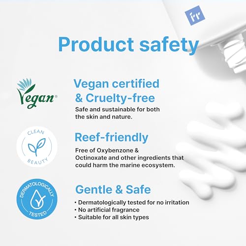 Face Republic Purity Sun Essence 50ml 1.69fl.oz. | SPF50+ Broad Spectrum UV Protection | No White Cast | Water Resistant | Vegan Certified, Reef Safe, Cruelty Free | Non-greasy | Korean Skin Care