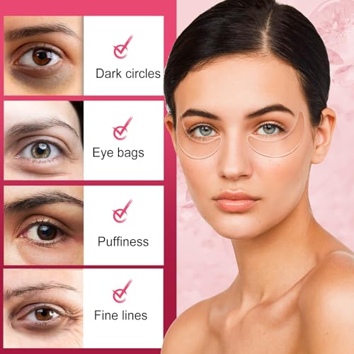 TEAWOO 16 PCS Reusable Under Eye Patches for Wrinkles | Topical Gel Eye Pads for Dark Circles and Eye Bags | Anti-Wrinkle Treatment for Face and Under Eyes | Overnight Eye Patches | Under Eye Pads