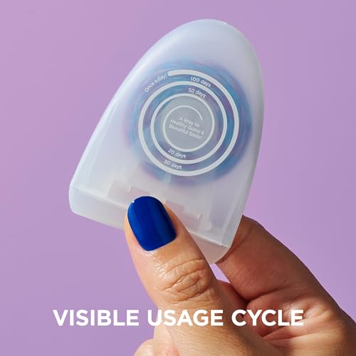 REACH POP Whitening Dental Floss, Peppermint, Baking Soda Infused, Teeth Whitening, Plaque Remover for Teeth, Shred Resistant, Vegan Wax, Cruelty Free, Oral Care, PFAS Free, 1 Pack, 54.6 yd