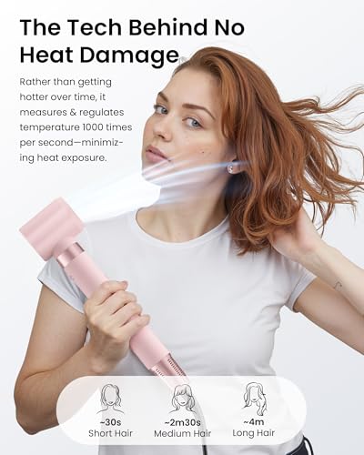 MESCOMB 5 in 1 Hot Air Styler Wrap - High-Speed Hair Dryer, Volumizing Brush with Auto Curlers, Fast Drying & Frizz-Free Styling Straightening, No Heat Damage, Includes Travel Bag, Gift for Women