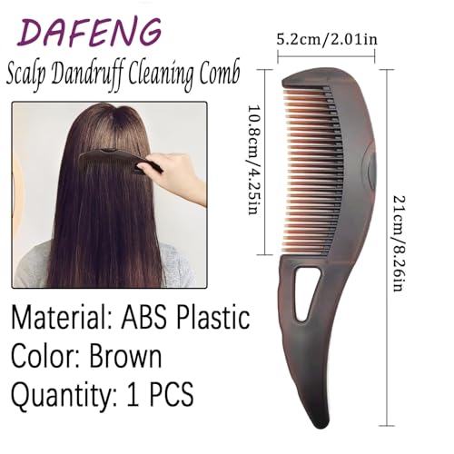 Dandruff Comb, Hollow Tooth Button Comb, Detoxing Comb Energy Massage Comb, Scalp Psoriasis Comb Dandruff Removal Comb, Lice Comb Multifunctional Hairbrush For Women Men Kids