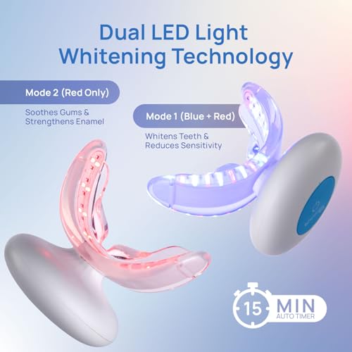 Whitebite Pro Vertical Dual LED Teeth Whitening Kit with Charging Dock – Professional at-Home Dental Whitening Machine with Pens, Tooth Stain Remover for Sensitive Teeth, Travel-Friendly Oral Hygiene