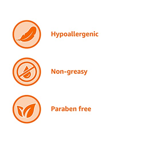 Amazon Basics Moisturizing Cocoa Butter Body Lotion for Dry Skin, Non-Greasy, Paraben Free, Lightly Scented, 20.3 Fl Oz, Pack of 4