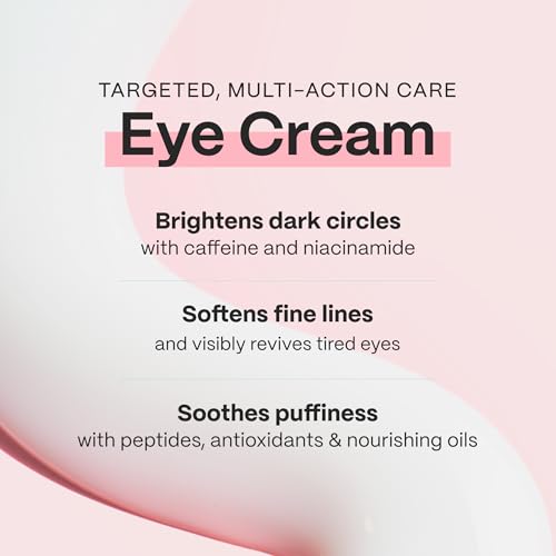 Mad Hippie Eye Cream - Anti-Aging Under Eye Cream for Dark Circles and Puffiness with Niacinamide, Peptides, Kakadu Plum & Licorice, Eye Treatment with Skin-Brightening Vitamin C, 0.5 Oz