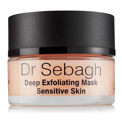 Dr Sebagh Deep Exfoliating Mask (1.7 fl oz) - Gentle Exfoliating for Sensitive Skin - Lactic Acid Detox Face & Pore Cleansing - Anti-Aging Skin Mask for Radiance & Renewal