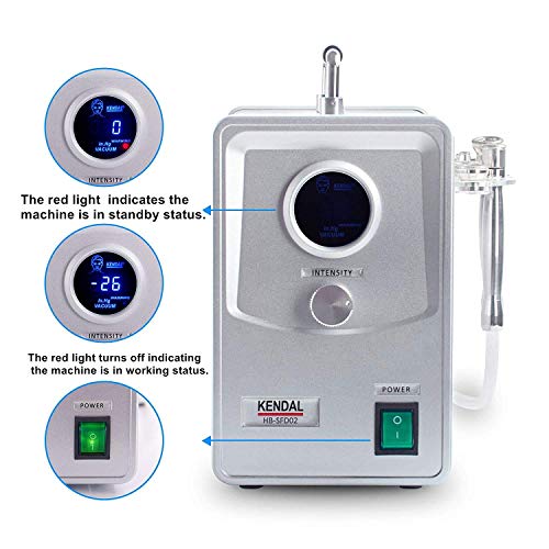 Kendal Professional Diamond Microdermabrasion Machine, Dermabrasion Facial Skin Care Equipment with Digital Display also good for home use 110V-220V HB-SFD02