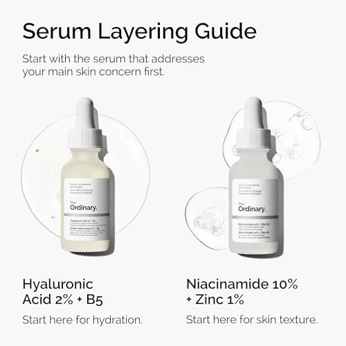 The Ordinary Hyaluronic Acid 2% + B5 (with Ceramides), Multi-Depth Hydration Serum for Plumper, Smoother Skin