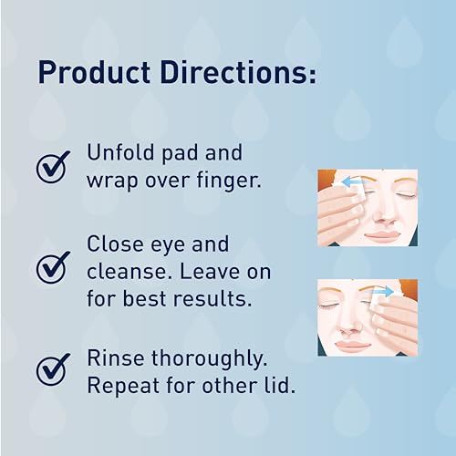 OCuSOFT Lid Scrub PLUS 35 - Pre-Moistened Leave-On Eyelid Wipes for Moderate to Severe Conditions - Moisturizing Eyelid Cleanser for Maximum Relief - 35 Count
