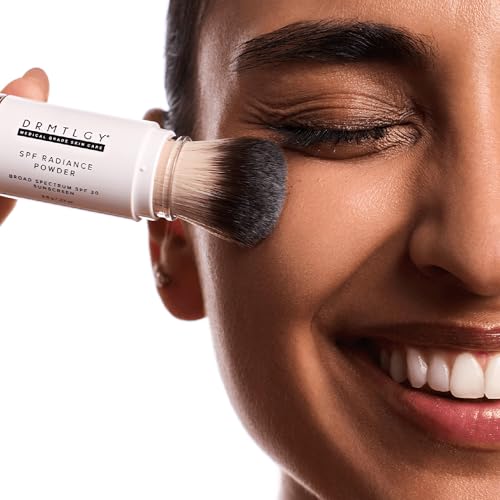DRMTLGY SPF Radiance Powder Fair – Mineral Sunscreen Powder SPF 30, Oil-Absorbing, Sheer Tinted Setting Powder, Broad-Spectrum UV Protection, Vegan, Non-Nano, 6.5g