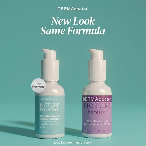 DERMAdoctor Pore Minimizer Niacinamide Serum for Face | Vitamin B3 Niacinamide Oil Control Pore Minimizer for Visible pores, Blackheads, Uneven Skin Tone, Redness, Oily Skin - Dermatologist Formulated