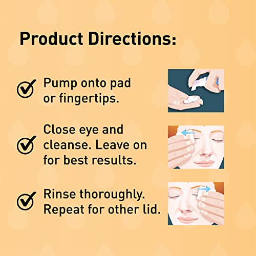 OCuSOFT Oust Demodex Foam Cleanser - Extra Strength - Foaming Cleanser for Eyelids & Eyelashes with Tea Tree Oil - Eyelid Cleanser to Remove Oil, Debris & Pollen - 1.68 fl oz