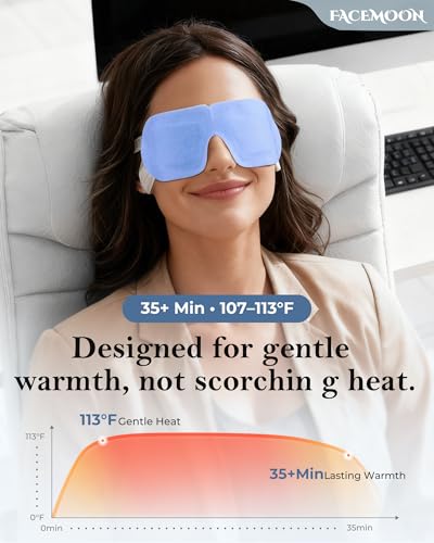 16 Packs Steam Eye Mask for Dry Eyes: Self Heating Moist Warm Compress for Stye & Digital Eye Strain - FSA&HSA Eligible -Disposable, No Microwave Needed, Travel Essential, Deep Sleep Relief, Unscented