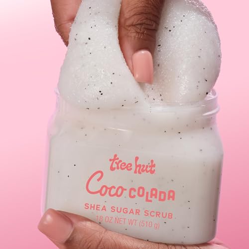 Tree Hut Coco Colada Shea Sugar Scrub, 18 oz, Ultra Hydrating and Exfoliating Scrub for Nourishing Essential Body Care