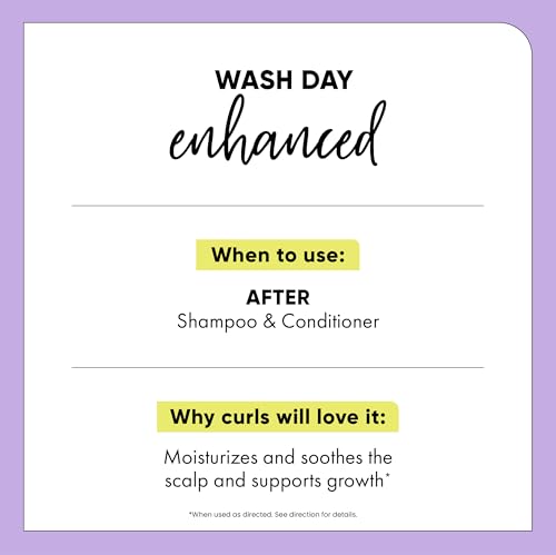 HASK Texture Series Strengthening Scalp & Hair Oil with Castor, Baobab & Black Seed Oils for Curly, Coily & Kinky Hair, Gluten-Free, Sulfate-Free, Cruelty-Free – 4 fl oz