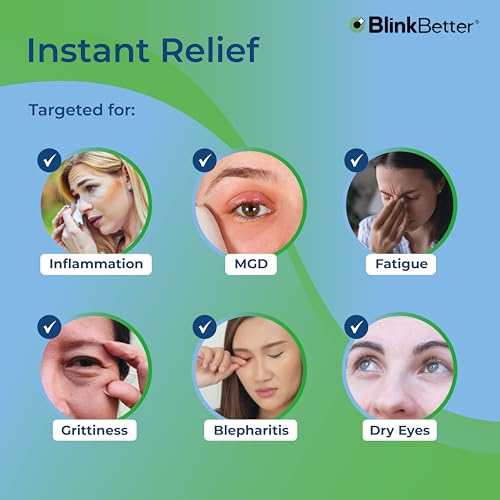 BlinkBetter Tea Tree Oil Eyelid Wipes- 60 (Pack of 3) Natural Blepharitis, MGD & Dry Eye Relief Wipes | Cleansing, Soothing, Dual-Textured, Triple Moisture Formula | Biodegradable & Gentle