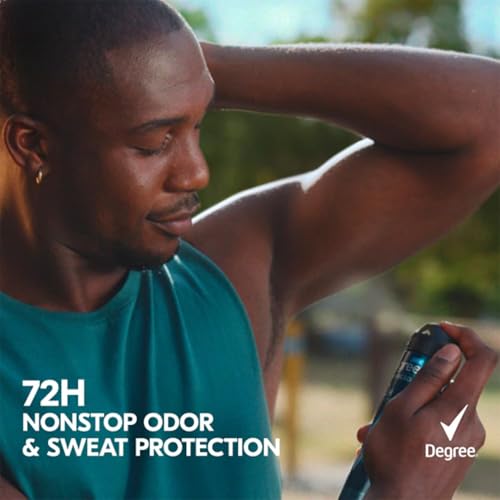 Degree Travel Deodorant Variety 24-Pack (12 Cool Rush + 12 Shower Clean) – 72H Body Heat Activated Mini Antiperspirant, 0.5 Oz Ea