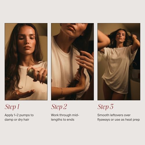 Hair Elixir Serum - Smooth Frizz-Free Hair Instantly - 80ml 2.7 Fl Oz I Heat Protectant - Daily Styling & Overnight Treatment - Lightweight Formula with Hibiscus & Meadowfoam Extracts