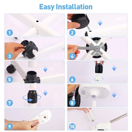 Professional Facial Steamer, Hot Mist Spray, Timer Function for Deep Hydration, Height Adjustable Face Steamer on Wheels and Rotatable Nozzle for Salon Spa Home Use