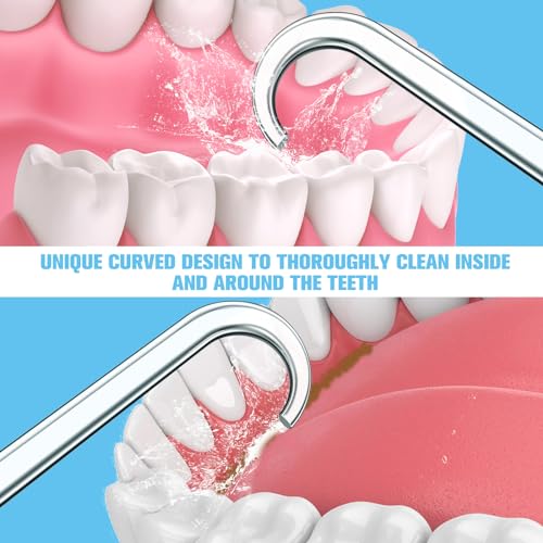 Replacement Tips for Waterpik Water Flosser,Replacement Classic Jet Tips Compatible with Waterpik Oral Irrigator,Replacement Brush Heads for Waterpik,8 Pcs Replacement Parts for Waterpik