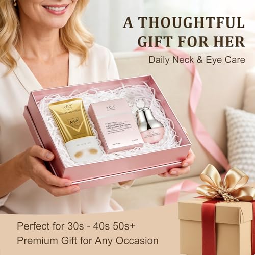 Ycz Neck-Eye Care Tightening & Revitalizing Set -Smooth of Fine Lines, Eye & Neck Treatment, Skin Moisturizer, Deep Moisturizing Skincare