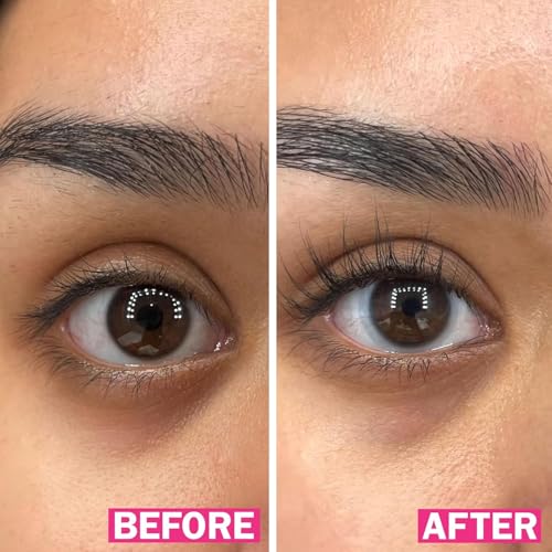 fLASH Eyelash Serum Mini for Long, Curled Natural Lashes - Enhances & Strengthens, Safe & Effective Formula for Contact Wearers & Sensitive Eyes, Travel Size, 6 Week Starter Supply - 1mL (0.034 Fl Oz)