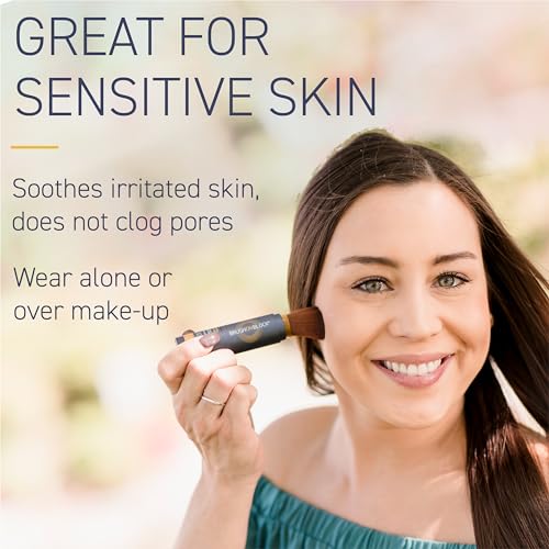 Brush On Block Full Face Sun Protection Kit, Translucent Mineral Powdered Sunscreen & Protective Lip Oil SPF 30, Reef Friendly, FSA HSA Eligible